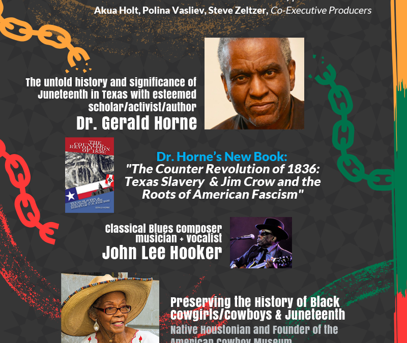Tune in for this special Juneteenth Celebration Show – Monday June 20, 2-4pm