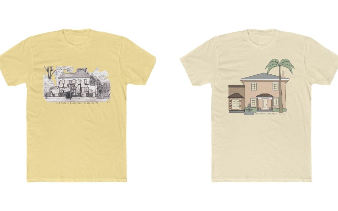 Lovett and Caroline tee shirt designs