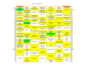HD2 schedule