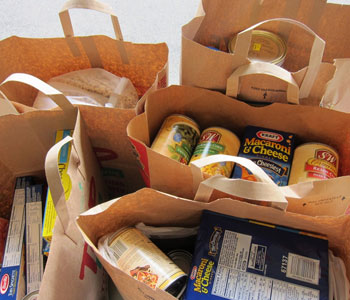 Non-perishable food items for donation