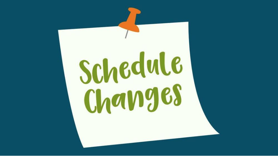 Schedule change notice