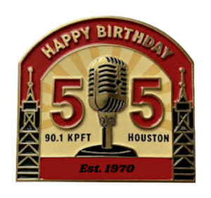 KPFT 55th Birthday Enamel Pin