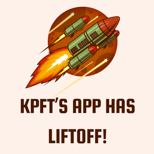 graphic for launch of kpft's new app