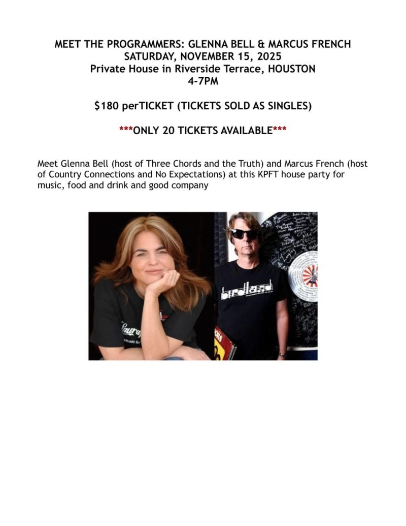 KPFT House Party with Glenna Bell and Marcus French