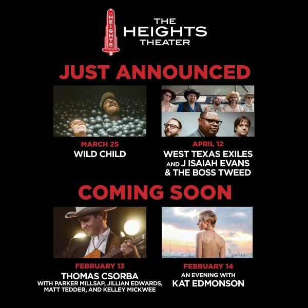 Heights Theater concerts graphic