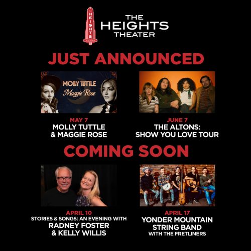 Heights Theater latest show announcement