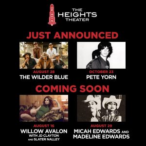Heights late summer concerts